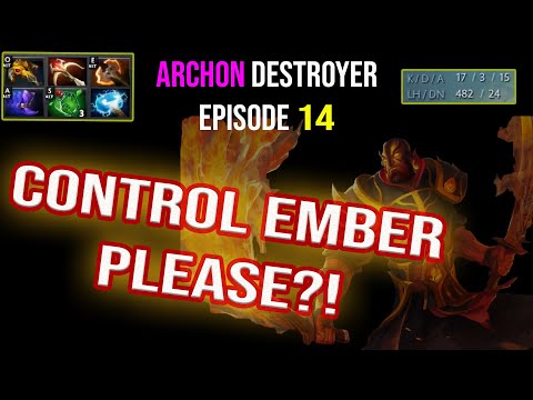 HOLY SHIT! EMBER DESTROYS MEDUSA LATE GAME-  DOTA 2 Archon Destroyer