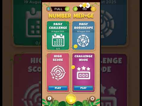 Merge Tiles: Number Puzzle