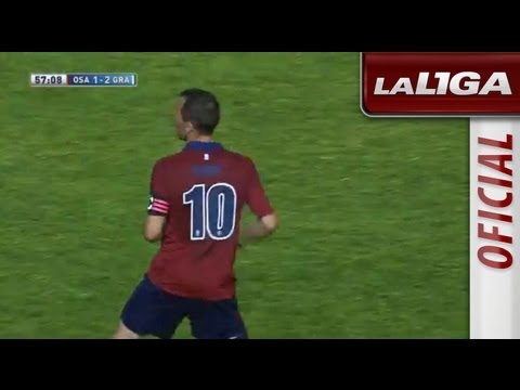 Gol de Puñal (1-2) en el Osasuna - Granada CF - HD