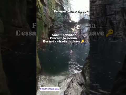 não fui sozinha, fui comigo mesma e essa foi a virada de chave 🔑 #cachoeira #goiás #turistando