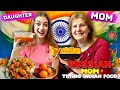 RUSSIAN MOM TRIES INDIAN FOOD For The First Time
