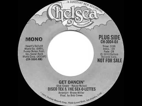 1975 Disco Tex & The Sex-O-Lettes - Get Dancin’ (mono radio promo 45)