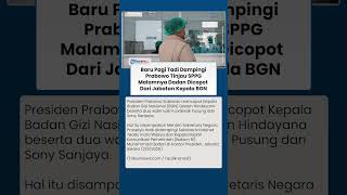 Dampingi Prabowo Tinjau SPPG Pagi Hari, Dadan Hindayana Malamnya Dicopot dari Kepala BGN!!