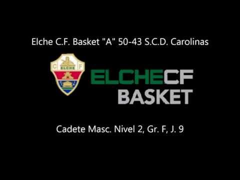 Cadete Masc. A Elche C.F. Basket  50-43 S.C.D. Carolinas