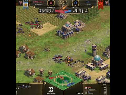 NICOV's BRUTAL ATTACK GROUND #aoe2 #nac4 #shorts