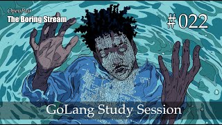 The Boring Stream 022 - GoLang Study Session (Study With Me)