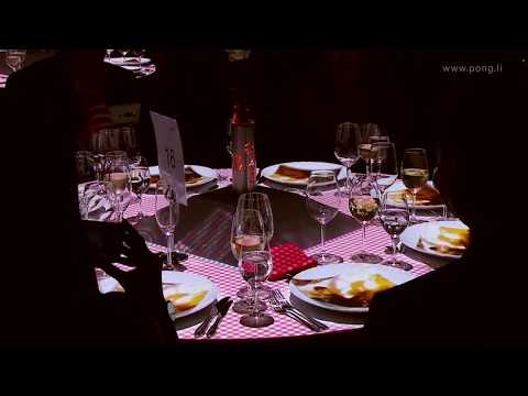 Gala Dinner Table Projection Mapping for 50 Years of Fischer Group, 2019