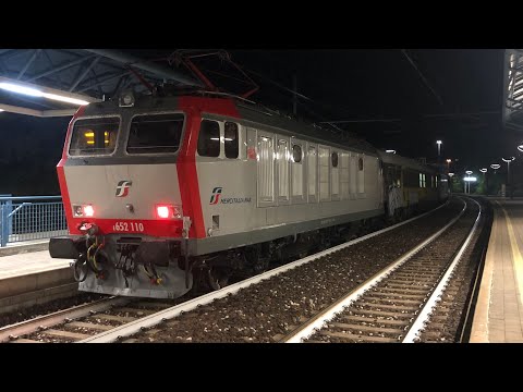 NCL Prato C.le - Bologna C.le E652.110 + vettura sperimentazione prove meccaniche Firenze + E652.001
