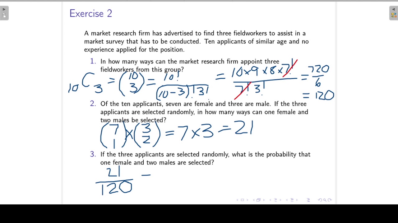 Exercises on counting techniques | Introduction to probability