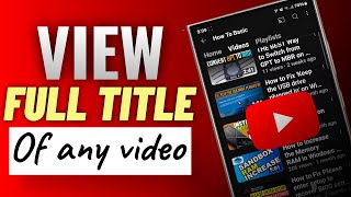 Download lagu How to View the Full Title of a YouTube Video on Mobile Devices mp3 Download lagu How to View the Full Title of a YouTube Video on Mobile Devices mp3