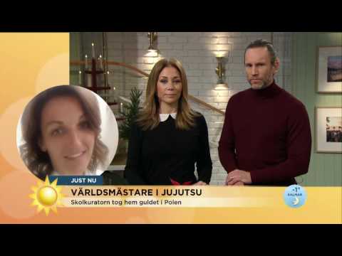 Hon är världsmästare i jujutsu - Nyhetsmorgon (TV4)