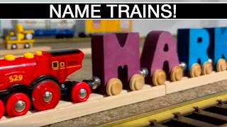 🔴 NAME TRAINS by MAPLE LANDMARK | BRIO COMPATIBLE | REVIEW OF TOY TRAIN FOR KIDS | WOODEN RAILROADS