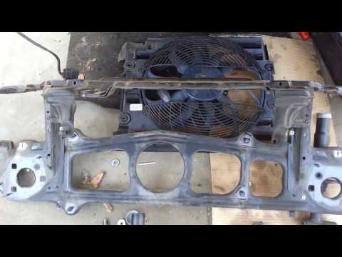 How to remove front radiator core support Fan from a BMW E39 540i 530i 525i