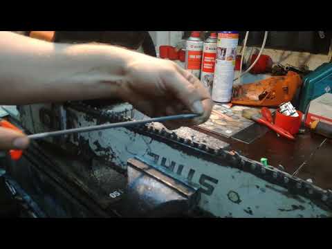 Kettensäge schärfen ganz einfach oder wie schärf ich meine kettensäge. chainsaw sharpening easy