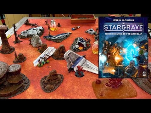 STARGRAVE Battle Report, Salvage Crew, Cyborgs vs Bandits!