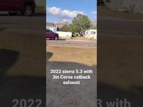 3in Corsa Sport Exhaust System on 2022 Sierra 5.3