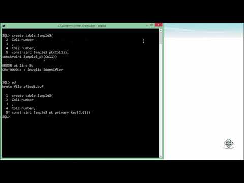 Oracle SQL Primary Key Constraint
