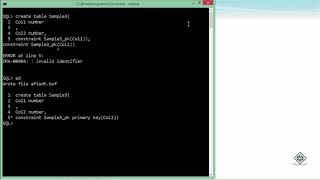 Oracle - SQL - Primary Key Constraint