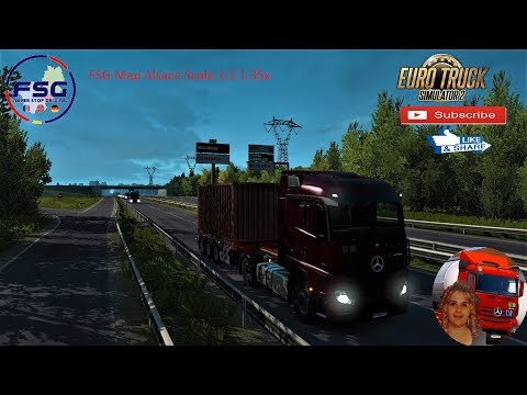 Euro Truck Simulator 2 (1.35) FSG Map Alsace Scale 1:1 v1.0 1.35x + DLC's & Mods