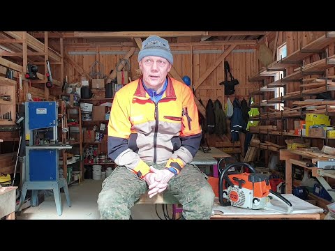 Stihl ms 260 tyhjäkäynti ja pieni muistutus metsätöiden vaaroista