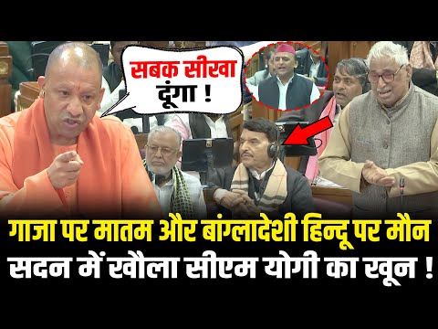 UP Vidhan Sabha में CM Yogi ने Bangladesh Hindu पर बोलकर विपक्षियों की धज्जियां उड़ा दी ! HCN News