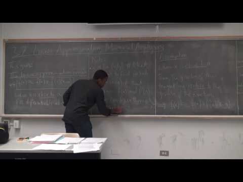 Math 205 JW Lecture 14 - Linear Approximation and Marginal Analysis