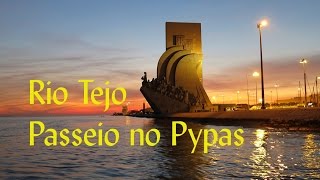 Rio Tejo, Portugal - Passeio no Pypas, HD