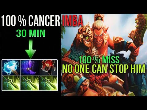 They cant stop him ! IMBA TROLL 100 % MISS 3x Butterfly Dota 2