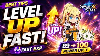 BEST Tips For Leveling Up FAST in Sword x Staff
