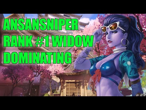 ANSANSNIPER RANK #1 WIDOW GAMEPLAY - TOP 500 OVERWATCH SEASON 23