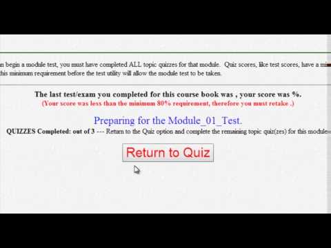 Quizzes and Tests Tutorial