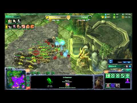 (HD) g3p2 Spanishiwa vs Perfect shattered temple Starcraft 2