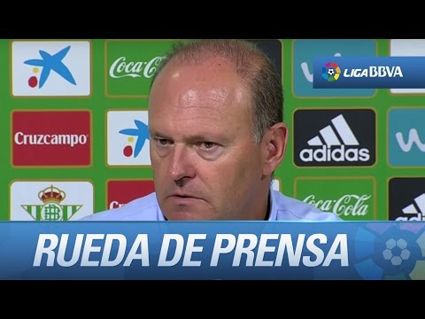 Rueda de prensa de Mel tras el  Real Betis (1-1) Villarreal CF