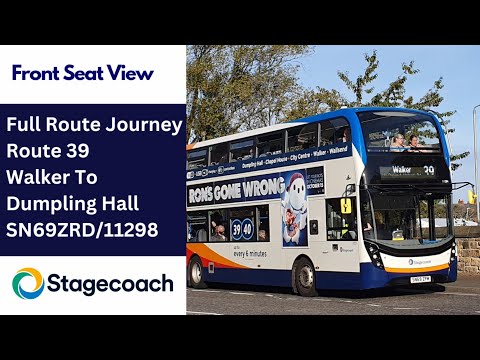 Full Route Journey | Stagecoach NE Bus Route 39 - Walker to Dumpling Hall | SN69ZRD/11298