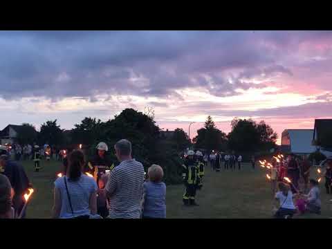 Feuerwehr Bubenreuth Entzündung Johannifeuer 2019