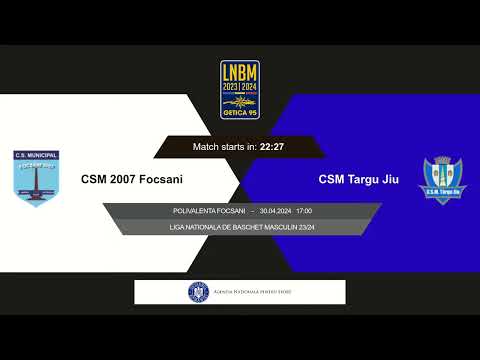 LNBM Getica 95 2023-2024: CSM 2007 Focșani - CSM Târgu Jiu (Places 15-18, Game 3)