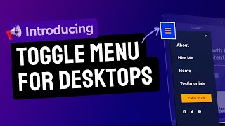 Toggle Menu For Desktops (New Astra Feature)