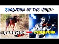 Evolution Of The Violin Caveman To Cyberpunk