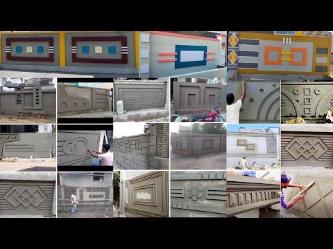 Simple Wall plaster design । wall plaster design । Front wall plaster । Wall plaster । wall color