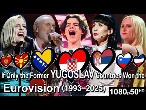 If Only the Former Yugoslav Countries won the Eurovision (1993-2025)