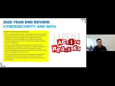 Data & Cybersecurity Compliance in China