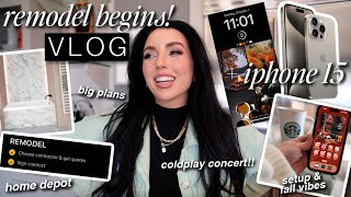 big things are happening! remodel, fall iPhone 15 pro, coldplay concert (!!!) / VLOG