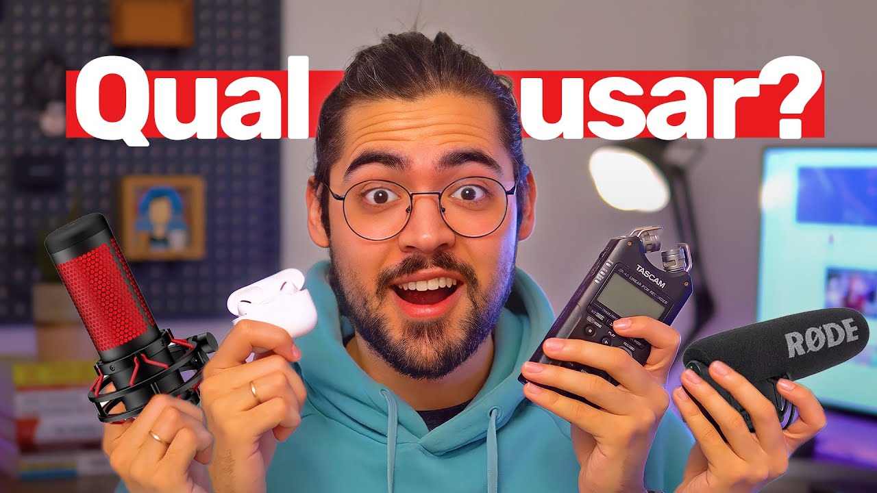 Qual o MELHOR MICROFONE para gravar vídeos! LAPELA ou CONDENSADOR?