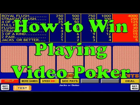 How to Win Playing Video Poker & How it Works - YouTube