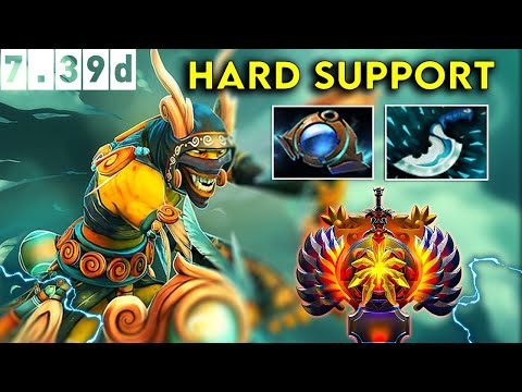 Shadow Shaman Immortal Hard Support - Dota 2 Patch 7.39d Pro Pub Gameplay