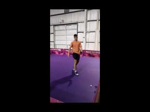 Vladimir SIDORENKO/ Mariia TAILAKOVA (RUS) practised before match (2018 YOG)