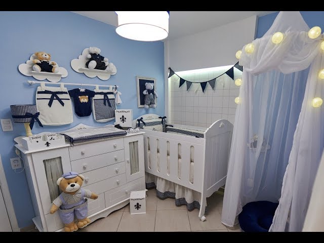 Quarto de Bebê do Bernardo, filho da atriz Aline Dias, no Vídeo Show