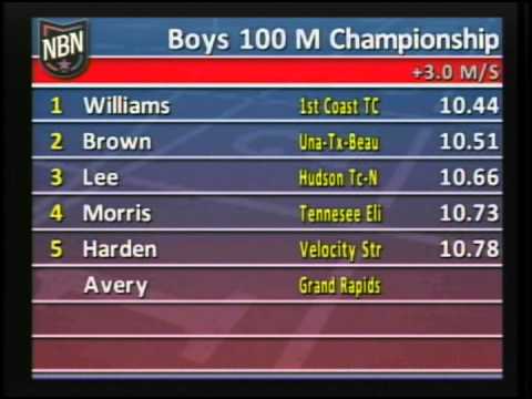 Boys 100m Championship Heat 4 - New Balance Nationals Outdoor 2013