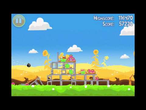 Angry Birds Seasons Summer Pignic Level 8 Walkthrough 3 Star