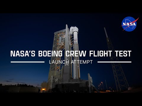 NASA’s Boeing Starliner Crew Flight Test Launch Attempt – May 6, 2024 (Official NASA Broadcast)